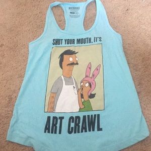 blue bobs burgers tank top from hot topic